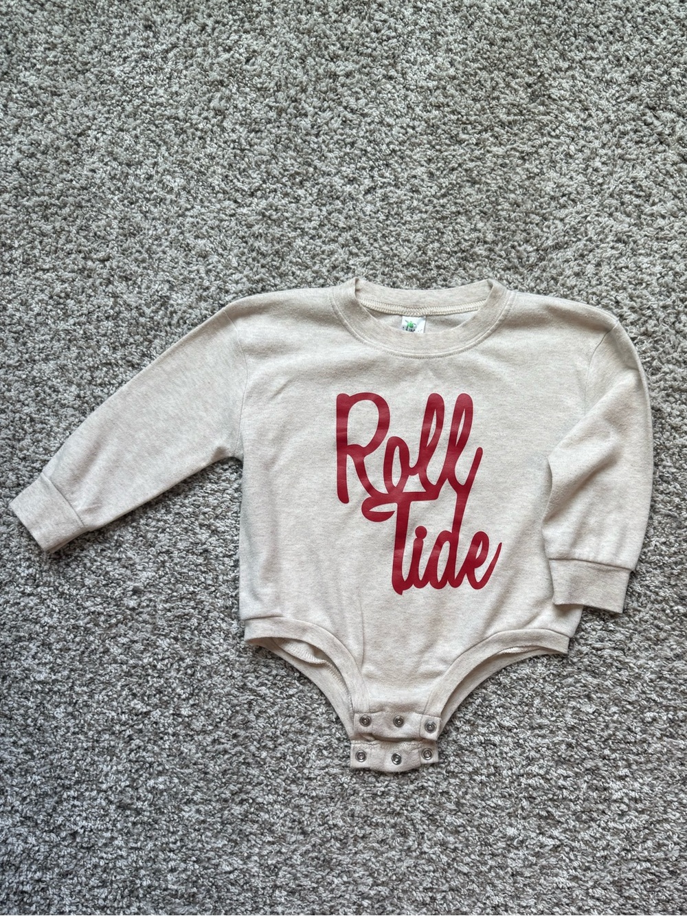 Custom Roll Tide Bubble Romper | Alabama Game Day Outfit 12-18M